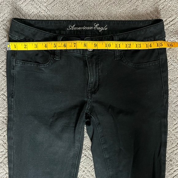American Eagle Black Super Stretch Jeggings 6 Regular - Picture 9 of 11